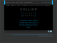 Tablet Screenshot of colliertalent.com